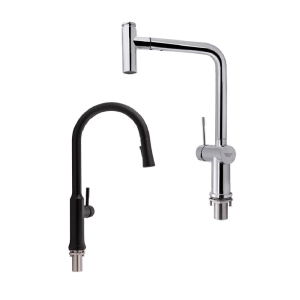 Змішувачі для кухні з висувним виливом