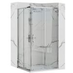 Душова кабіна Rea Punto 80x100 R/L хром + Душовий піддон Savoy