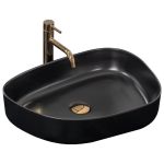 Раковина накладна Rea Bella 550х410х140 чорний