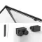 Душові двері Dusel DSL191B Black Matt розсувні, скло прозоре, 120х190
