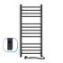 Рушникосушка електрична Navin Класик Квадро 500х1200 права чорна 12-216053-5012