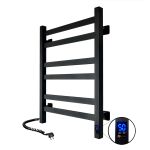 Рушникосушка електрична Navin Авангард 480х600 ліва чорна 12-228153-4860