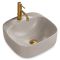 Раковина накладная Rea Luiza 420х420х155 серый