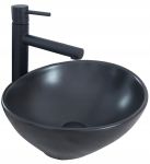 Раковина накладна Rea Sofia 410х345х150 чорний REA-U0333