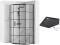 Душова кабіна Rea Hex 90x90 R/L чорний + Душовий піддон 90x90