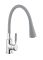 Смеситель для кухни с гибким изливом Invena Hula хром, серый BZ-85-L05