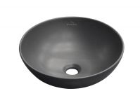 Раковина матова накладна Invena Dokos CE-19-004 кераміка чорний