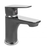 Змішувач для раковини Invena Dokos графіт, хром BU-19-005