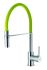Змішувач для кухні з гнучким виливом Invena Kameleon хром, зелений