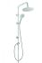 Гарнітура з верхнім душем Invena Rotonda хром AU-27-001