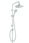 Гарнітура з верхнім душем Invena Rotonda хром AU-27-K01