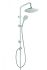 Гарнітура з верхнім душем Invena Rotonda хром AU-27-K01