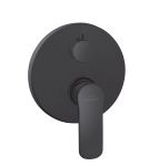 Змішувач для душу прихований монтаж Invena Siros чорний BP-90-4O2