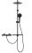 Душова система з термостатом Rea Mike чорний