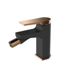 Змішувач для біде Invena Midnight чорний, рожеве золото BB-35-014