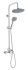 Душова система Invena Malta хром