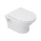 Унітаз підвісний Qtap Lark безобідковий з сідінням Soft-close QT0331159W