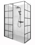 Душова кабіна Rea Bler-1 90 + 90 R/L чорний