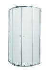 Душова кабіна напівкругла Invena Vitoria 80х80 хром AK-49-185