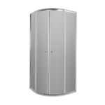 Душова кабіна напівкругла Invena Vitoria 90х90 хром тоноване