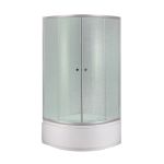 Душова кабіна Lidz Latwa SC90x90.SAT.HIGH.FR, скло Frost 4мм