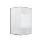 Душова кабіна Lidz Wiezak SC90x90.SAT.LOW.L, скло Linie, 4мм, без піддону