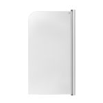 Штора на ванну Lidz Brama SS80x140R.CRM.TR скло прозоре 6 мм, права