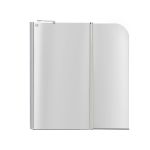 Штора на ванну Lidz Brama SS120x140L.CRM.TR скло прозоре, 6 мм, ліва