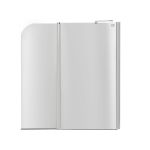 Штора на ванну Lidz Brama SS120x140R.CRM.TR скло прозоре, 6 мм, права