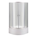 Душова кабіна Lidz Latwa SC80x80.SAT.HIGH.TR, скло прозоре 4 мм