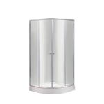 Душова кабіна Lidz Latwa SC80x80.SAT.LOW.TR, скло прозоре 4 мм