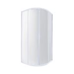 Душова кабіна Qtap Taurus WHI1099AC6 90x90 см, скло Clear 6 мм, покриття CalcLess, без піддона