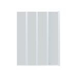 Штора на ванну Qtap Gemini WHI40114RP6 скло Pear 6 мм, 100x140 см