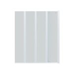 Штора на ванну Qtap Gemini WHI401114RP6 скло Pear 6 мм, 110x140 см