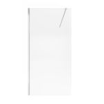 Душова стінка-перегородка Qtap Walk-In Standard CRM201.C8 100х190 см, скло Clear 8 мм, покриття CalcLess