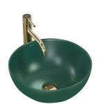 Раковина накладна Rea Stella 360х360х150 зелений