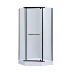 Душова кабіна Lidz Dozorca SC90x90.BLA.LOW.TR, скло прозоре 6 мм