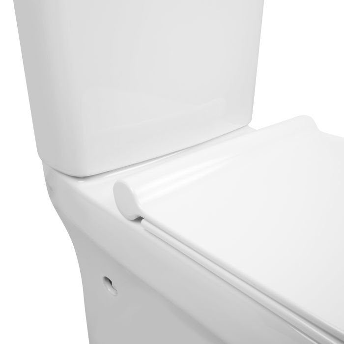 Унітаз-компакт Qtap Aquarius безобідковий з сідінням Soft-close QT2122C665PW