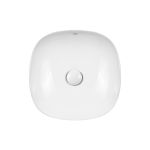 Раковина-чаша Qtap Kolibri 370х370х120 White з донним клапаном QT10118037FW