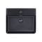 Раковина Qtap Nando LT 500х420х120 Matt black з донним клапаном QT12112173SMBMB