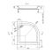 Душовий піддон Lidz Kupala ST90x90x26