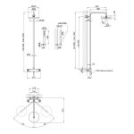 Душова система з термостатом Qtap Brno 5769103ONB