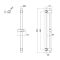 Штанга для душа Qtap Lepit 82103OB