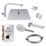 Душова система прихованого монтажу з термостатом Qtap Votice QT6443T105NKCSET