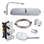 Душова система прихованого монтажу з термостатом Qtap Votice QT65T105NGCSET