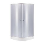 Душова кабіна Lidz Latwa SC90x90.SAT.LOW.GR, скло тоноване 4 мм + піддон Kupala