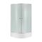 Душова кабіна Lidz Latwa SC80x80.SAT.MID.FR, скло Frost 4 мм + піддон з панеллю Kupala