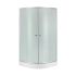 Душова кабіна Lidz Latwa SC80x80.SAT.LOW.FR, скло Frost 4 мм + піддон Kupala
