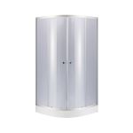 Душова кабіна Lidz Latwa SC80x80.SAT.LOW.GR, скло тоноване 4 мм + піддон Kupala