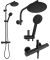 Душова система з термостатом Rea Bliss чорний